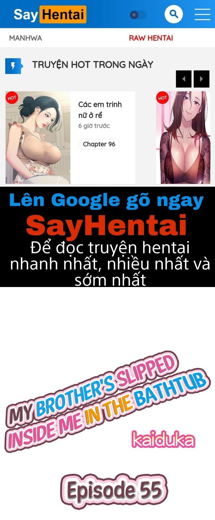 Anh trai và hai cô em dâm dãng Chương 55 56 Trang 1