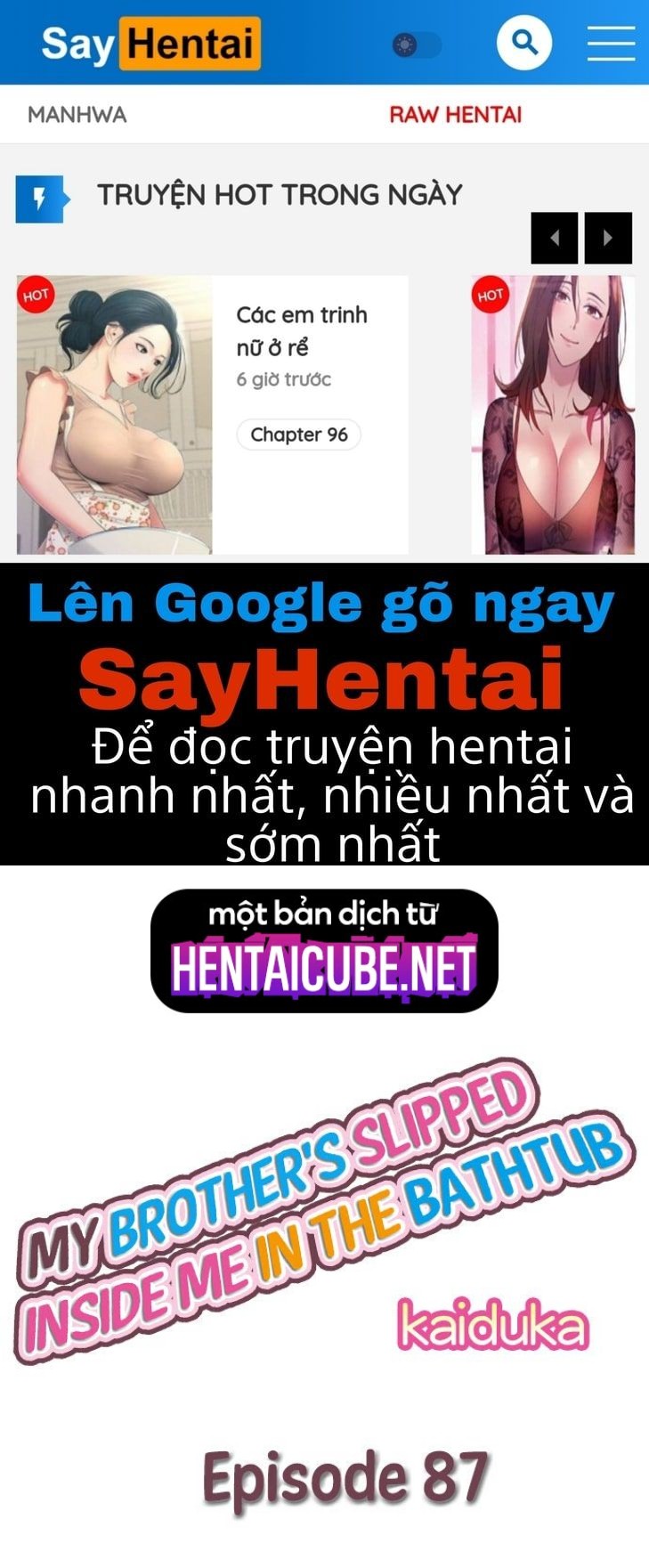 Anh trai và hai cô em dâm dãng Chương 87 Trang 1