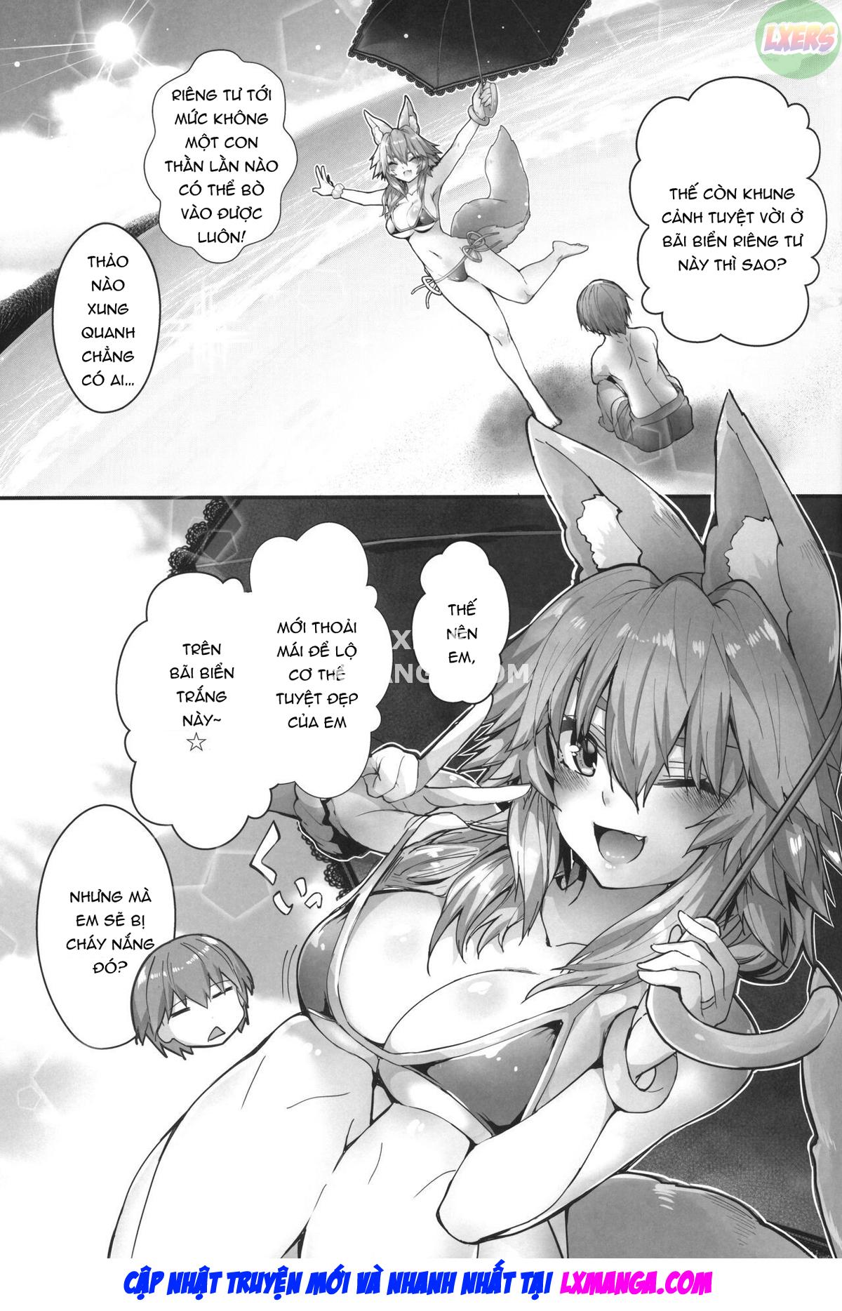 The Sun! The Beach! Beachside Tamamo-chan Chương Oneshot Trang 7