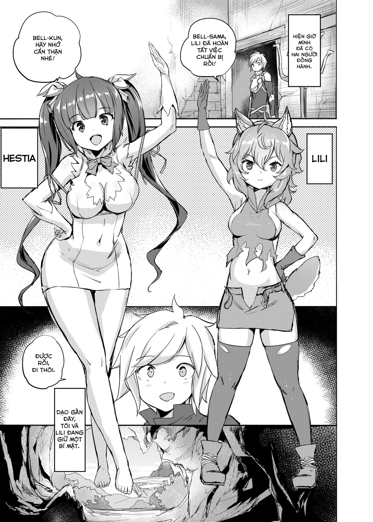 Dungeon no Ana Sono (Dungeon ni Deai o Motomeru no wa Machigatteiru Darou ka) Chương Oneshot Trang 5