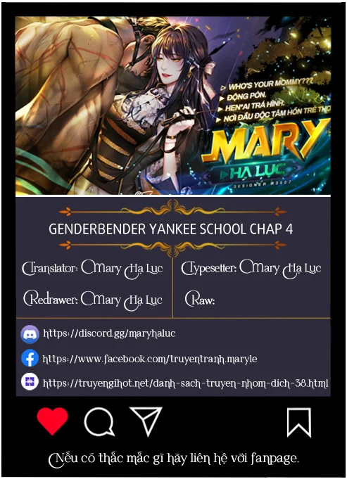 Genderbender Yankee School ☆ Họ Đang Cố Gắng Chiếm Lấy Lần Đầu Tiên Của Tôi Chương 4 1 Trang 1