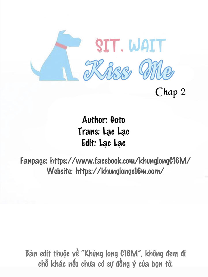 Sit, Wait, Kiss Me Chương 2 Trang 3