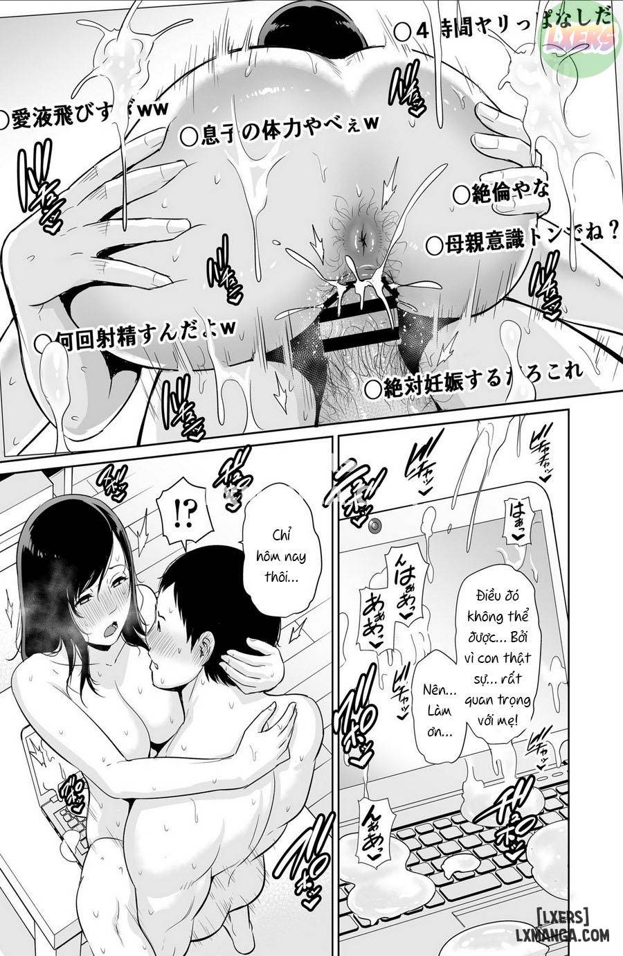 Haha wa Yoru ni Saku Single Mother no Haishin Kiroku Chương Oneshot Trang 54