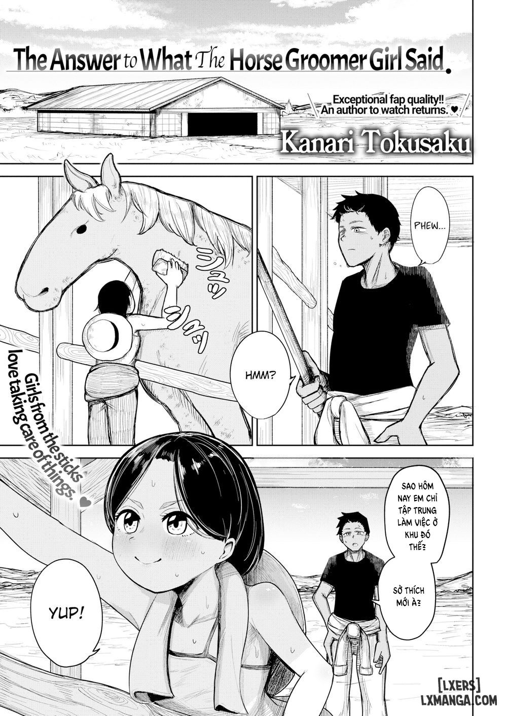 The Answer to What The Horse Groomer Girl Said Chương Oneshot Trang 1