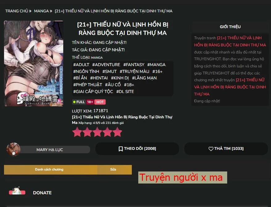 [21+] Hồn Ma La Liếm Là Người Tình Kiếp Trước – Nam Yandere Chương 1 1 Trang 3