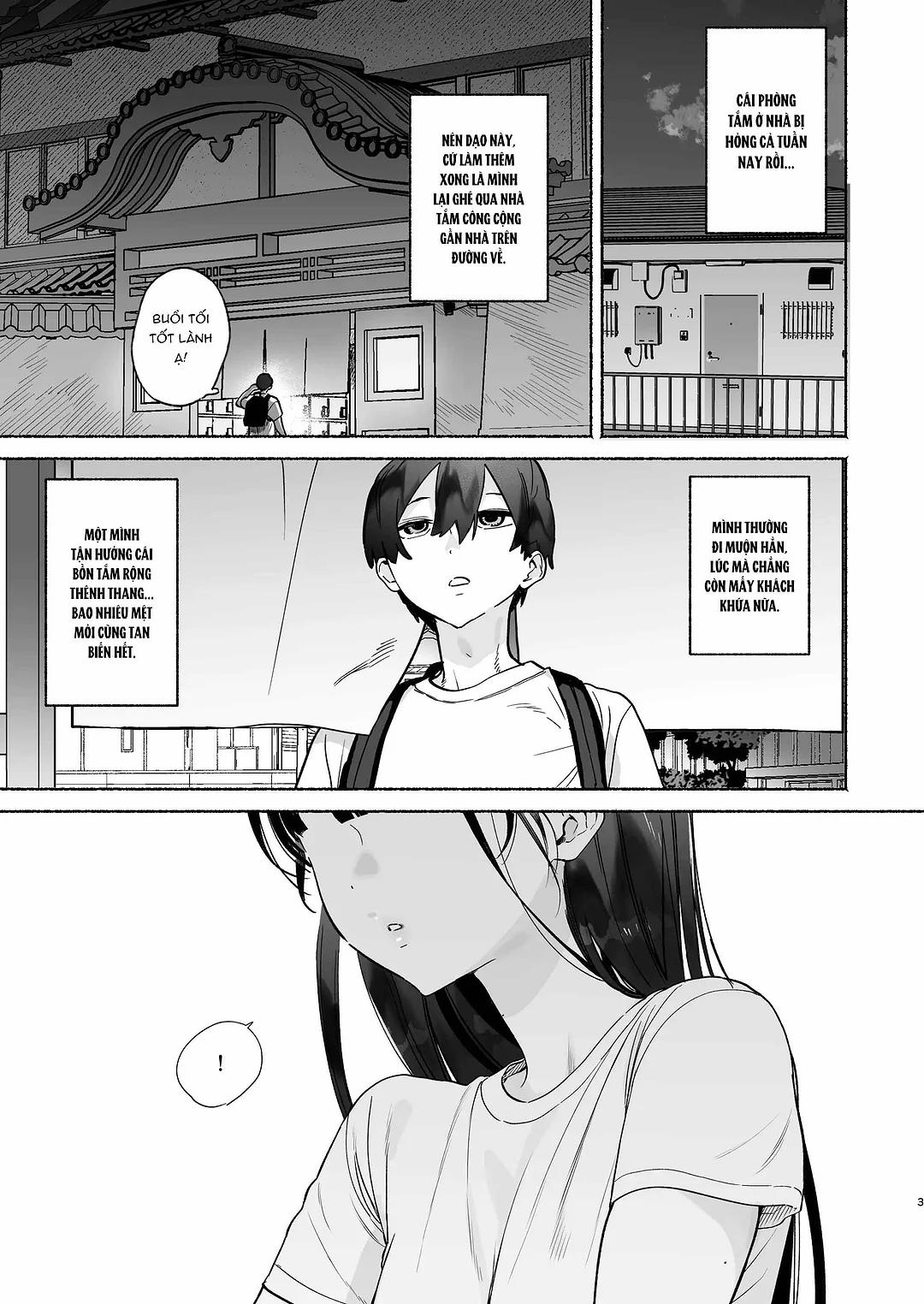 4 ngày hè Giao hòa cùng Chị gái Nhà tắm công cộng Oneshot trang 1