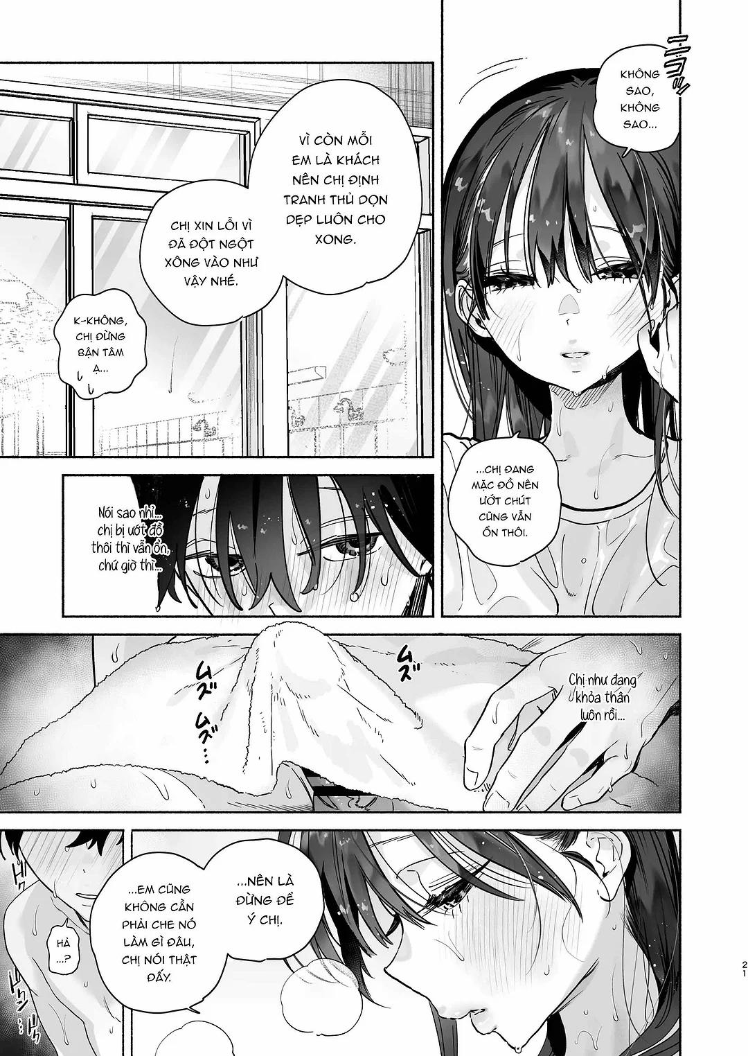 4 ngày hè Giao hòa cùng Chị gái Nhà tắm công cộng Oneshot trang 19