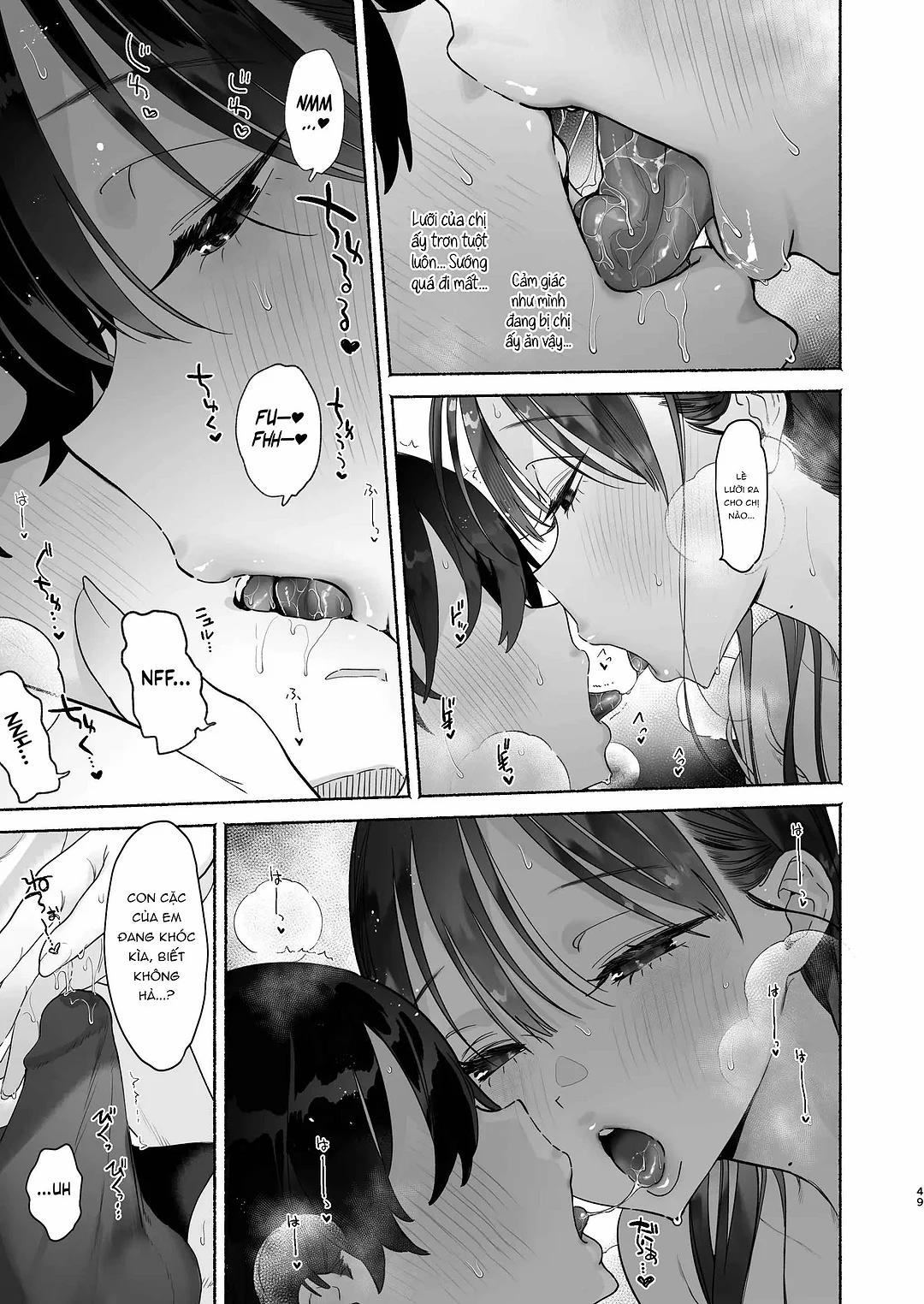 4 ngày hè Giao hòa cùng Chị gái Nhà tắm công cộng Oneshot trang 47