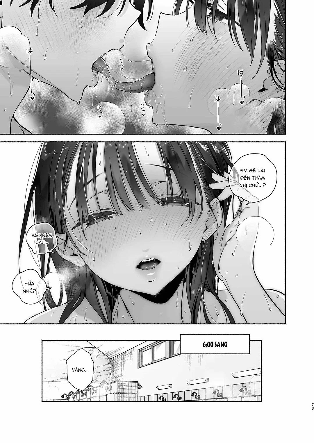 4 ngày hè Giao hòa cùng Chị gái Nhà tắm công cộng Oneshot trang 71