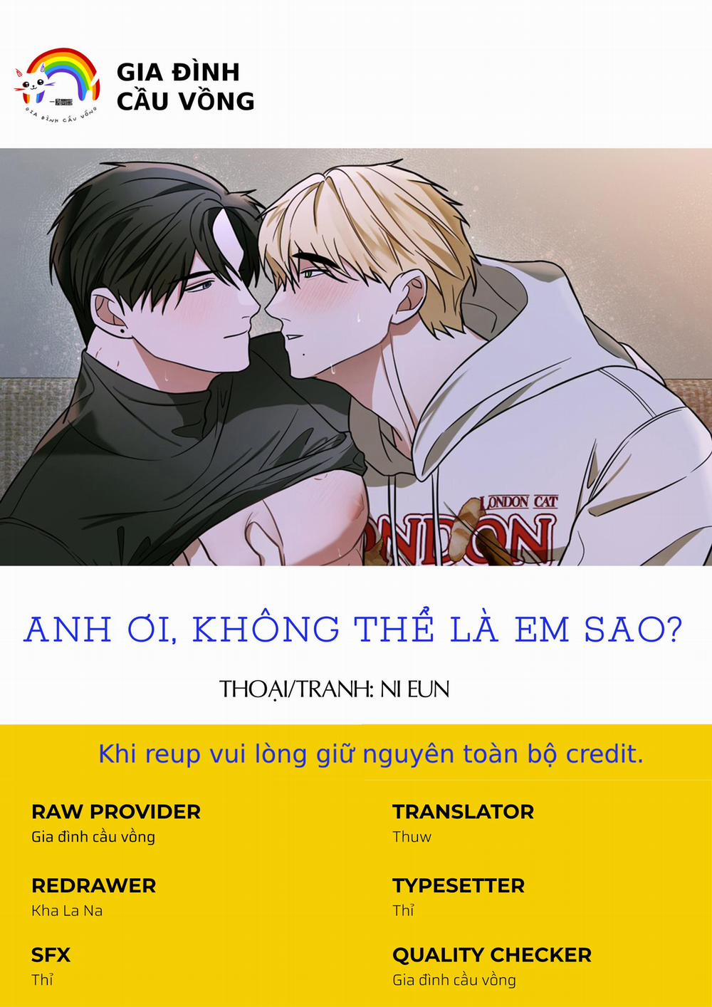 ANH ƠI, KHÔNG THỂ LÀ EM SAO? Chương 1 Trang 1