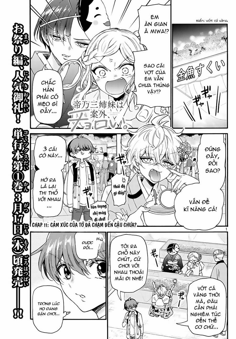 Ba Chị Em Nhà Mikadono Dễ Đối Phó Thật Đấy 11 trang 1