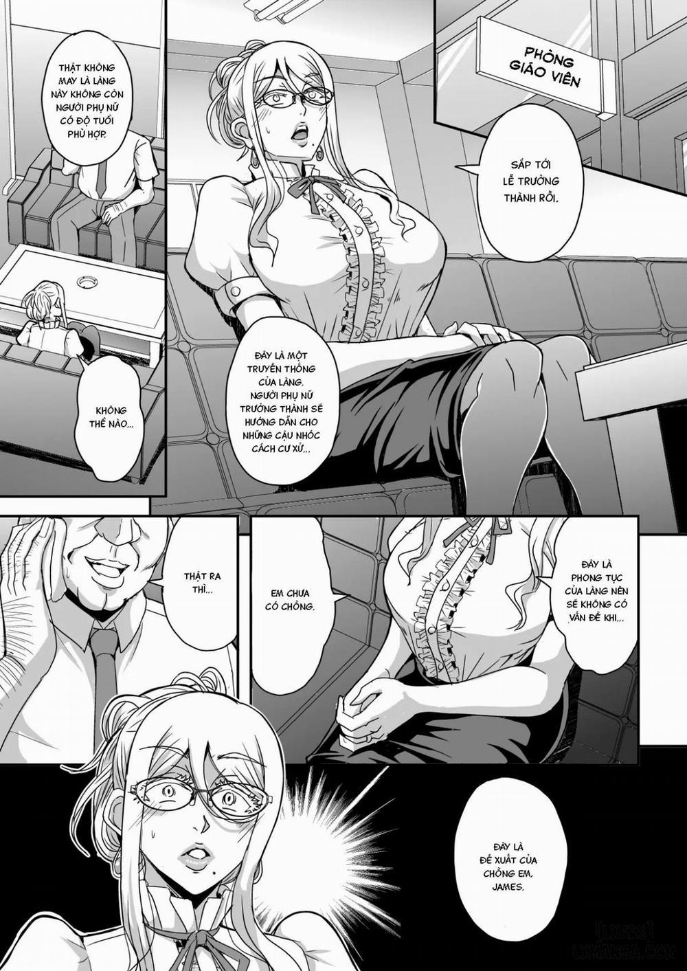 Bakunyuu Hitozuma Kinpatsu Gaikokujin Oneshot trang 3