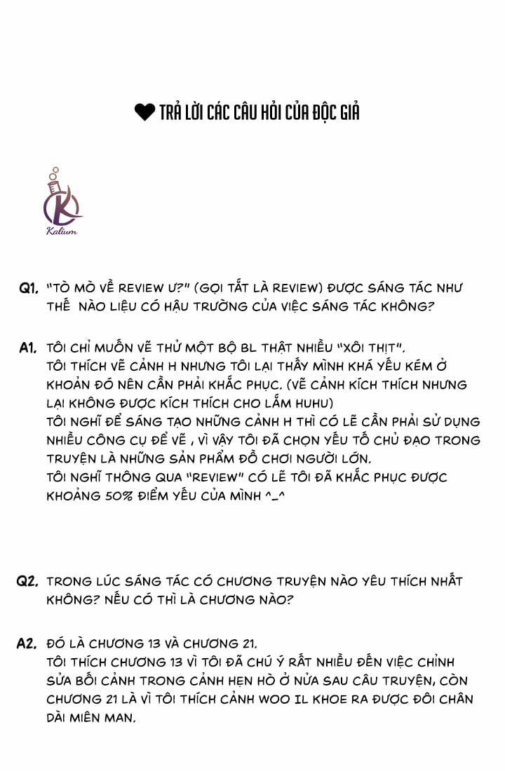 Bạn Có Tò Mò Về Bài Review? 0.0 Ngoại truyện trang 2