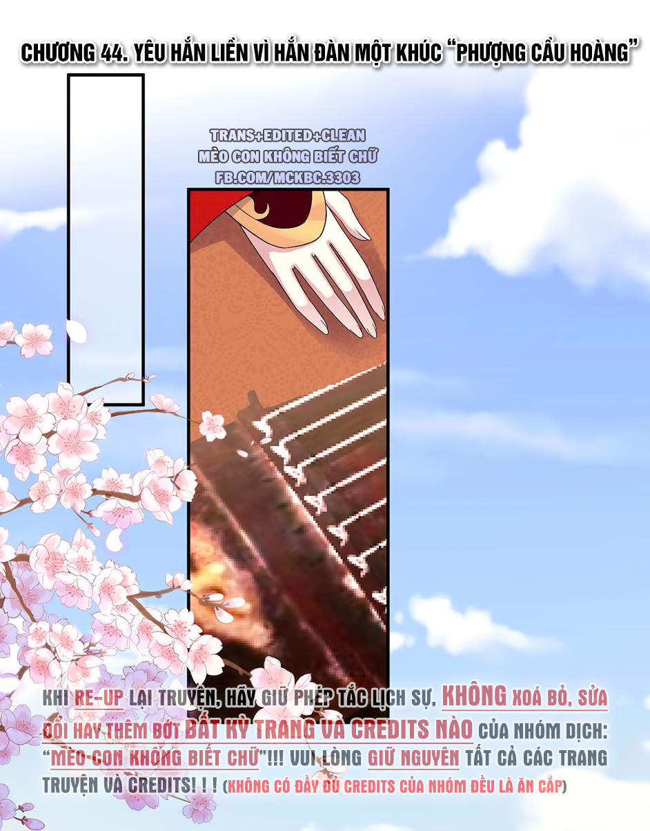 Báo Cáo! Đế Quân Ngài Có Độc! 44 0 Yêu Hắn Liền Vì Hắn Đàn Một Khúc “Phượng Cầu Hoàng” trang 2