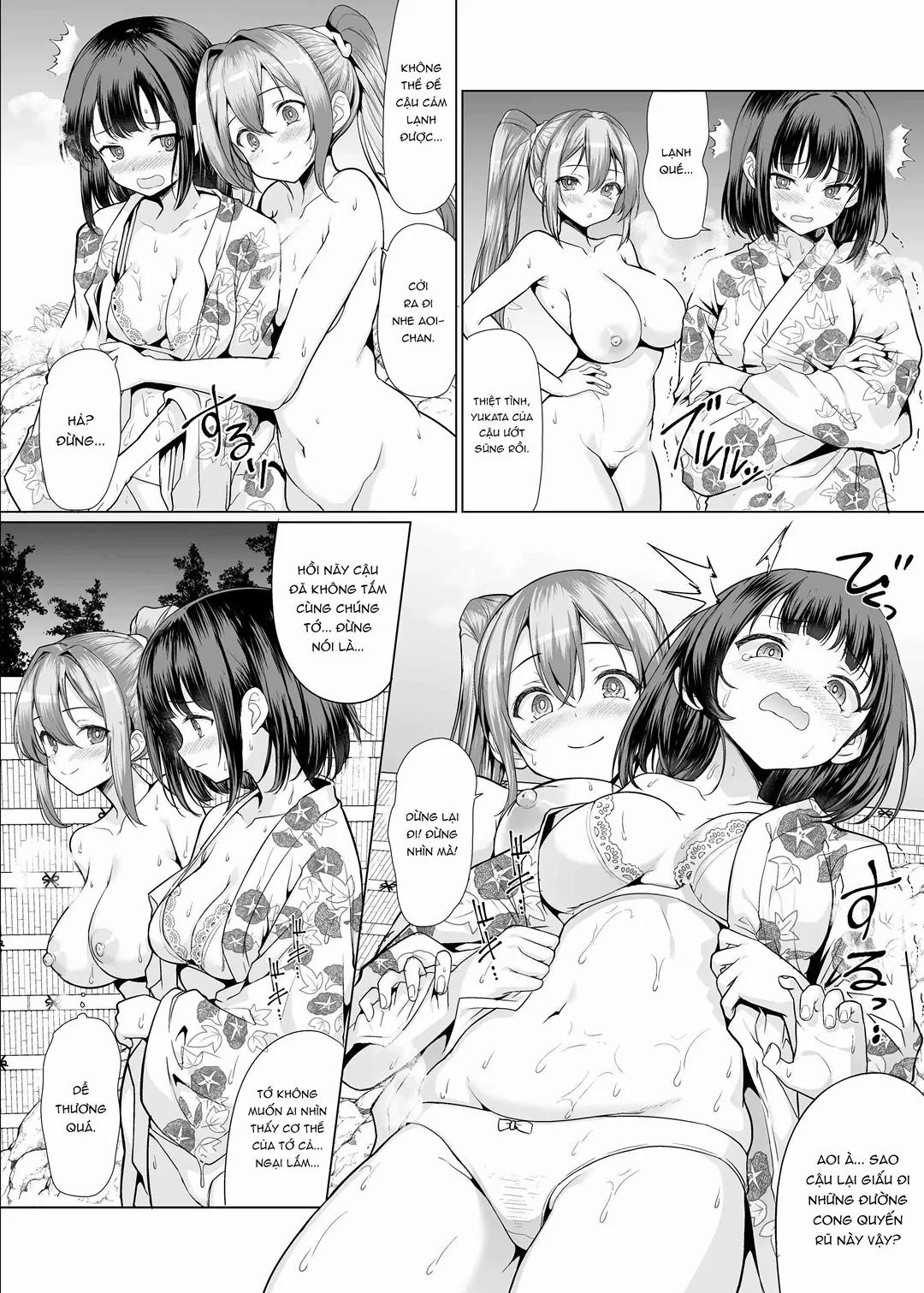 Bị đám nữ sinh “vây hãm” ở suối nước nóng Oneshot trang 14