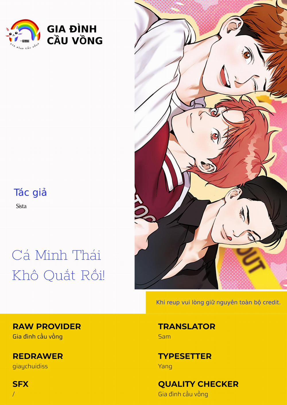 Cá Minh Thái Khô Quắt Rồi! Chương 1 Trang 1