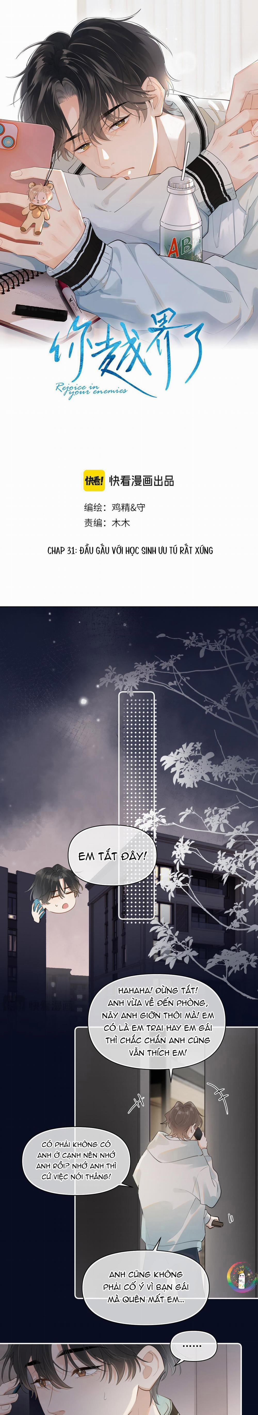 Cậu Vượt Giới Hạn Rồi 31 trang 1