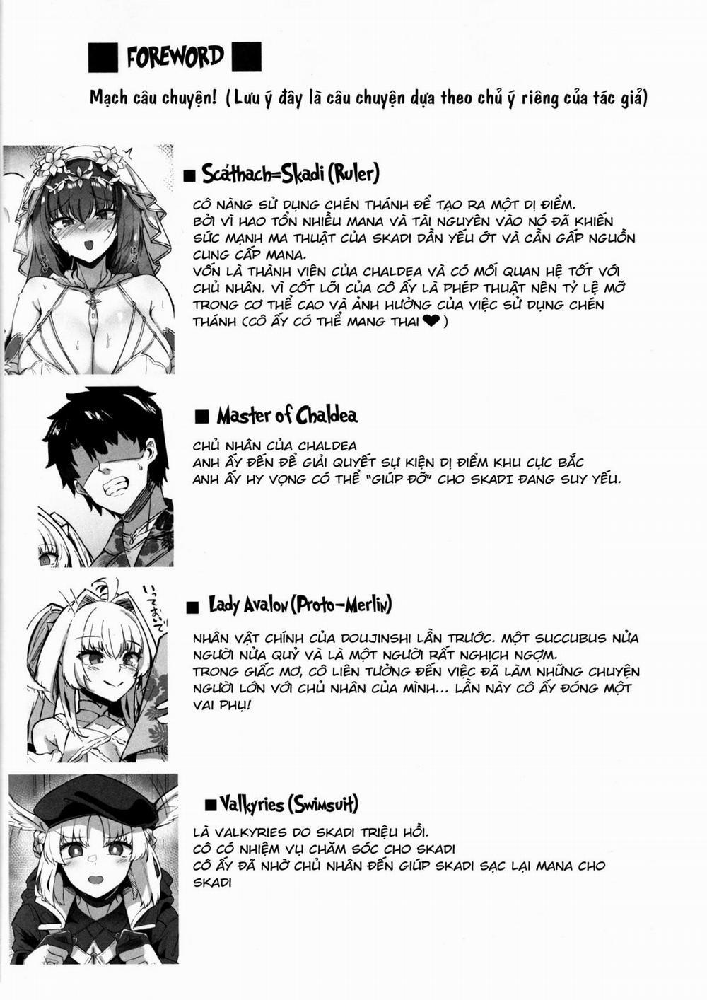 Chaldea Midsummer Vacation. Marrying and Mana Transferring with Bride Skadi Chương Oneshot Trang 4