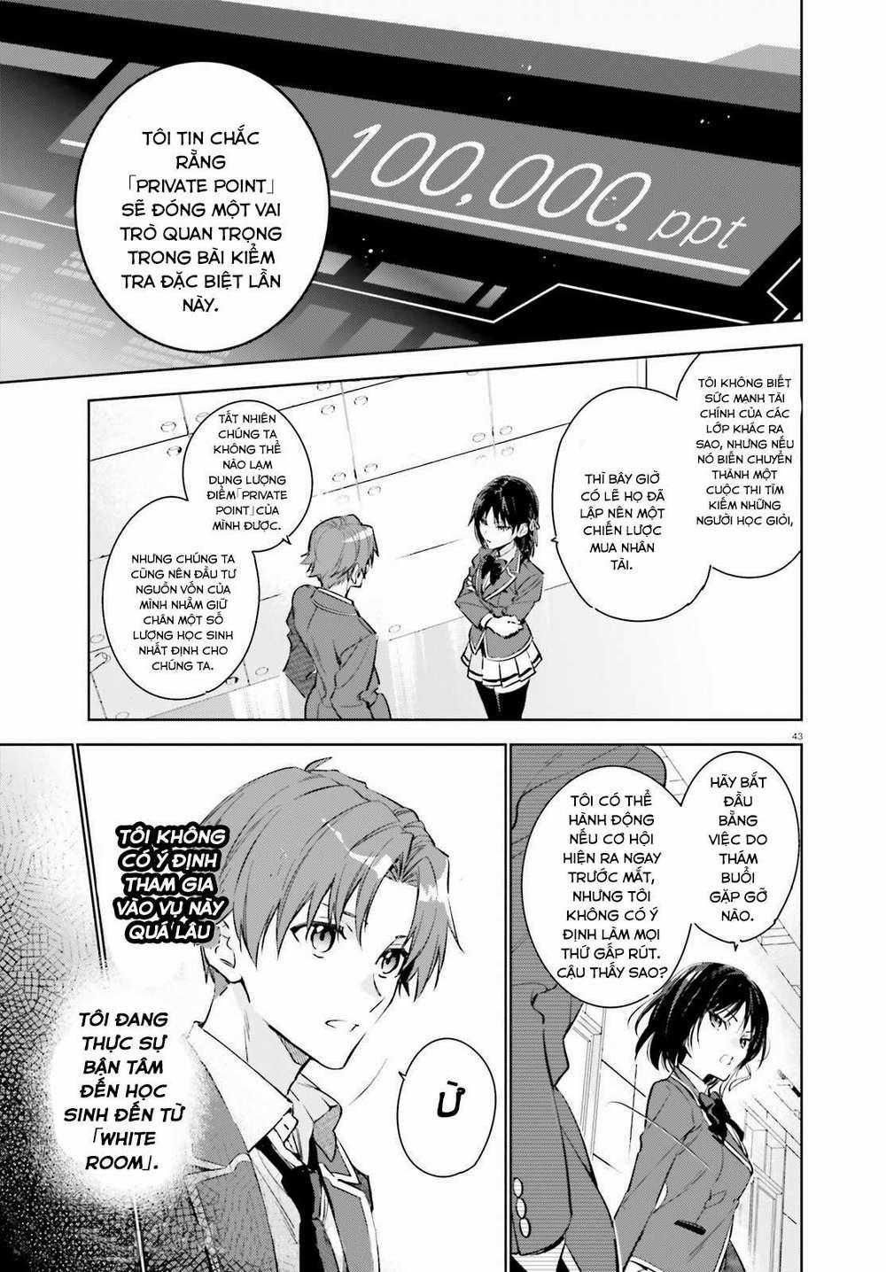 Chào Mừng Đến Với Lớp Học Đề Cao Thực Lực Năm 2 1 trang 42