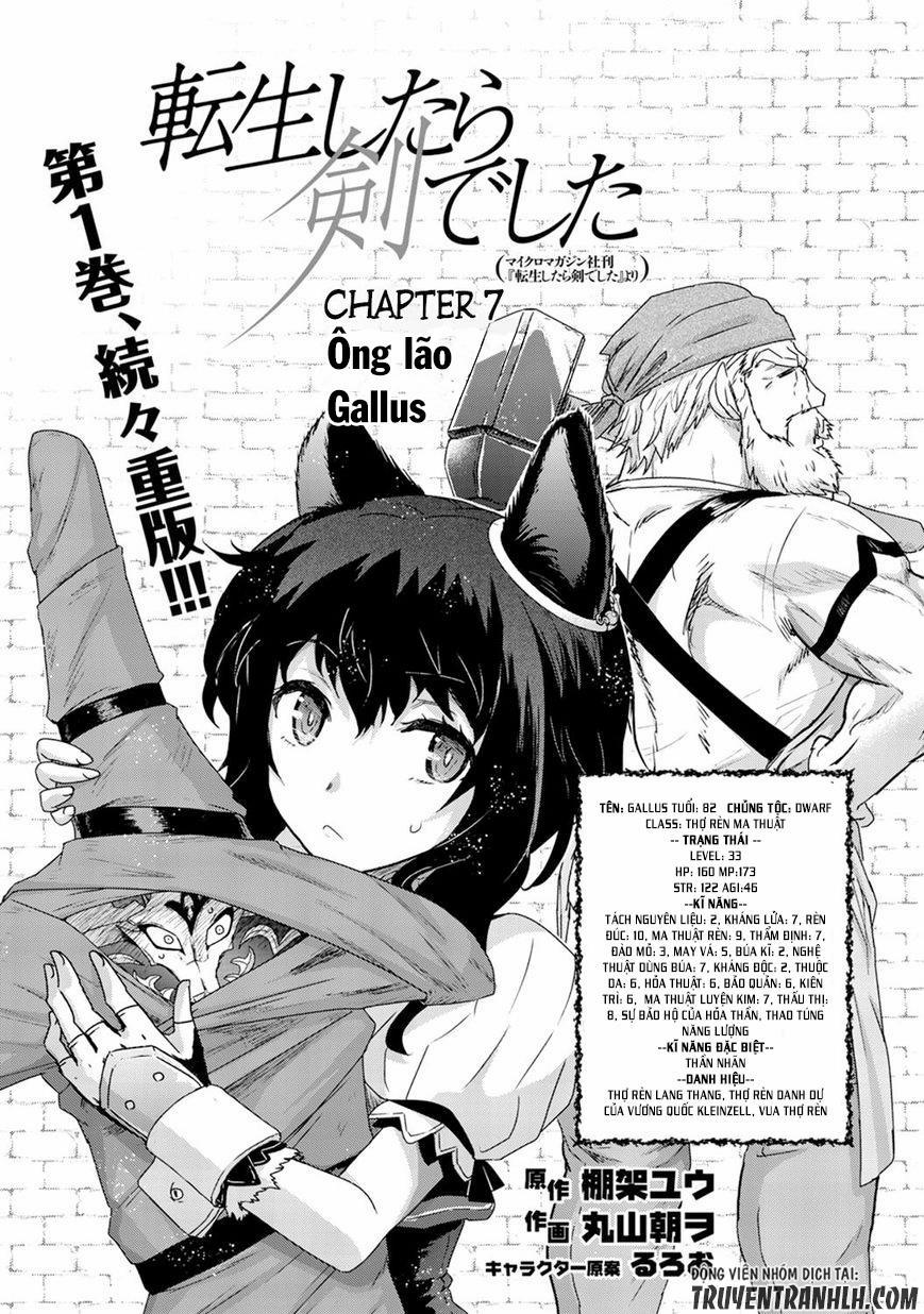 Chuyển Sinh Thành Kiếm 7 trang 2