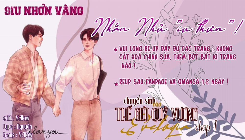 Chuyển Sinh Vào Thế Giới Quỷ Vương Evelogia Chương 1 Trang 1