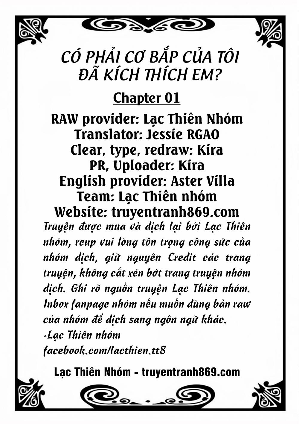 Có Phải Cơ Bắp Của Tôi Đã Kích Thích Em? Chương 1 Trang 3