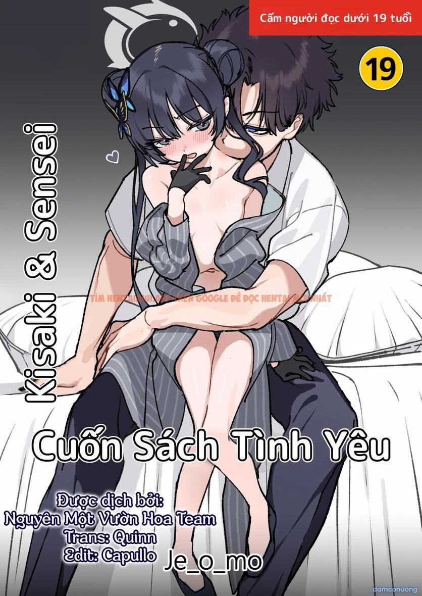 Cuốn Sách Tình Yêu Của Kisaki And Sensei OneShot trang 1