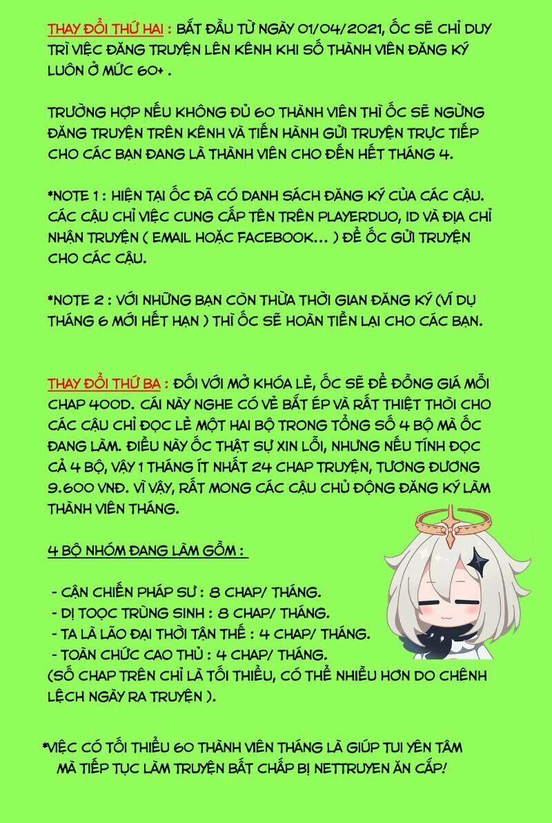 Dị Tộc Trùng Sinh 171 trang 1