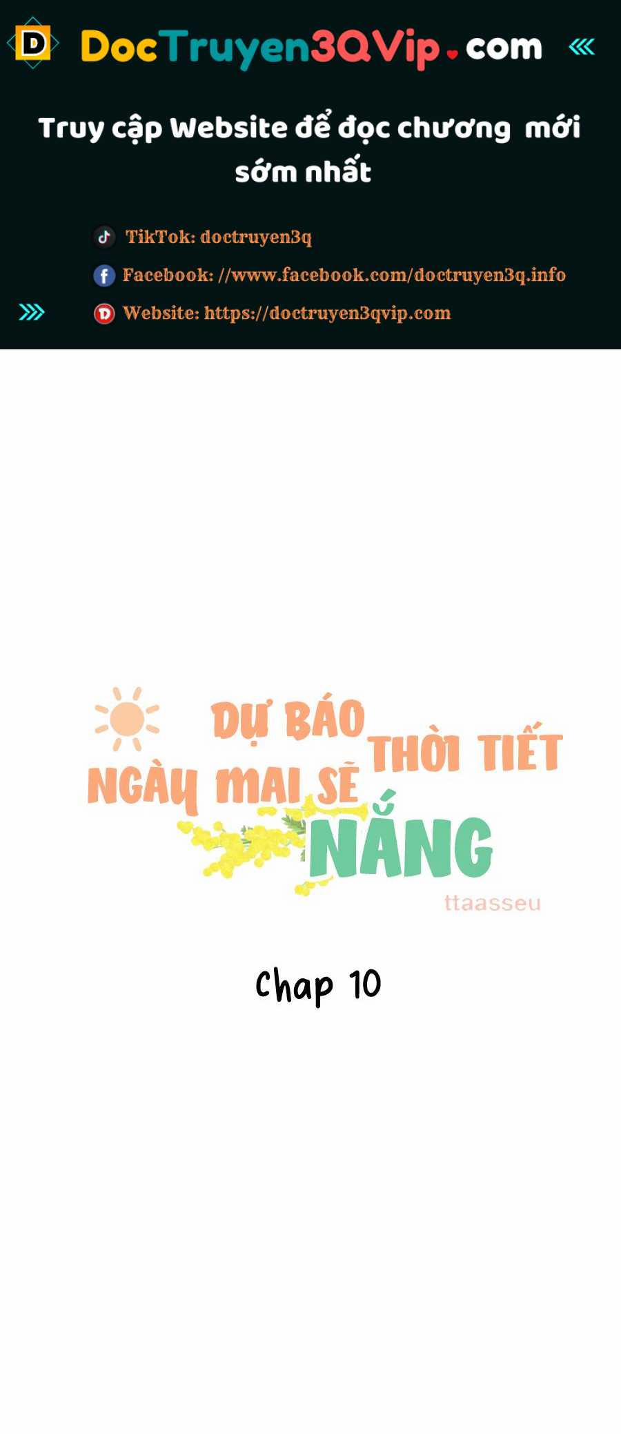 Dự Báo Thời Tiết Ngày Mai Sẽ Nắng Chương 10 Trang 1