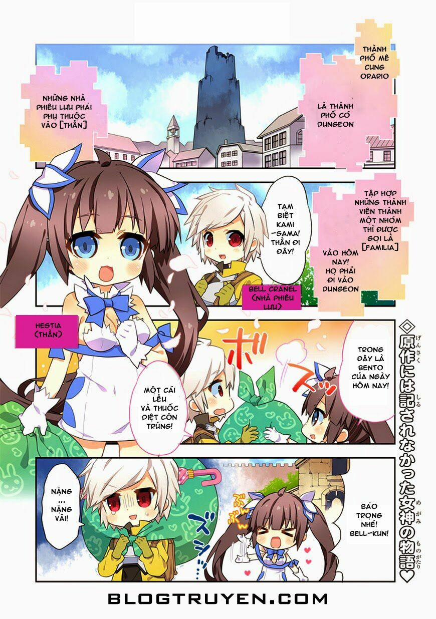 Dungeon Ni Deai O Motomeru No Wa Machigatte Iru Darou Ka 4Koma – Days Of Goddess Chương 1 Trang 3