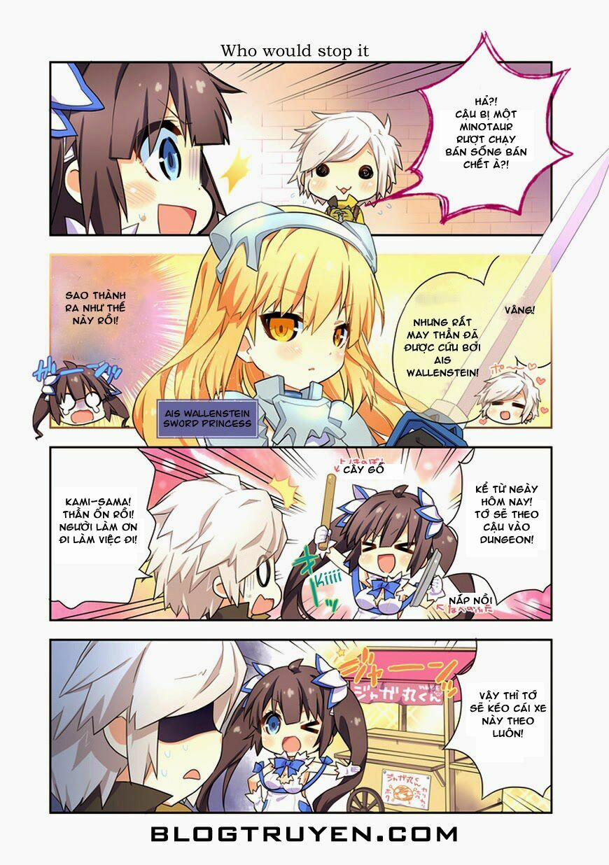 Dungeon Ni Deai O Motomeru No Wa Machigatte Iru Darou Ka 4Koma – Days Of Goddess Chương 1 Trang 9