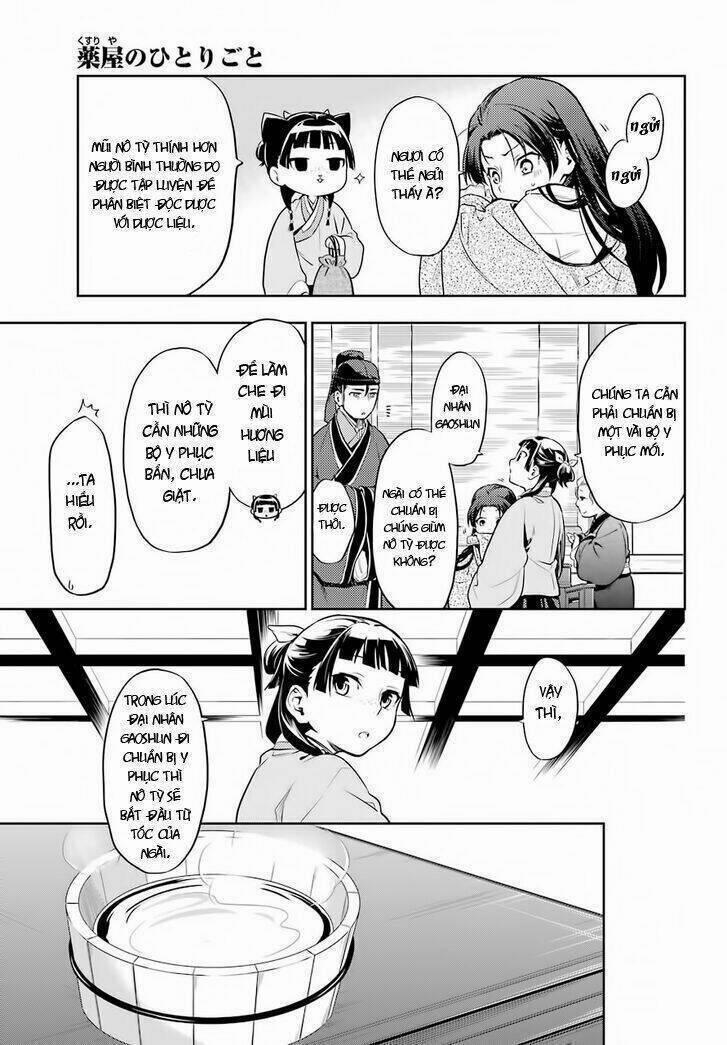 Dược Sư Tự Sự – Nhật Ký Giải Mã Bí Ẩn Chốn Hậu Cung Của Maomao 27 trang 10
