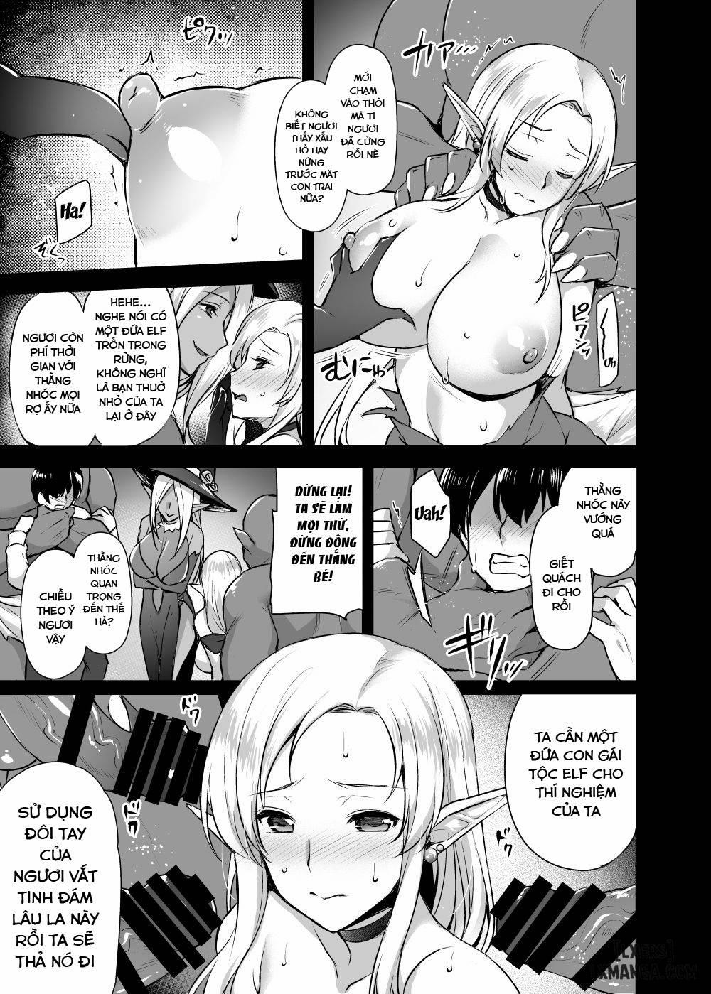 Elf no Okaa-san ~Giri no Musuko no Me no Mae de Orc ni Okasarete 1 trang 8