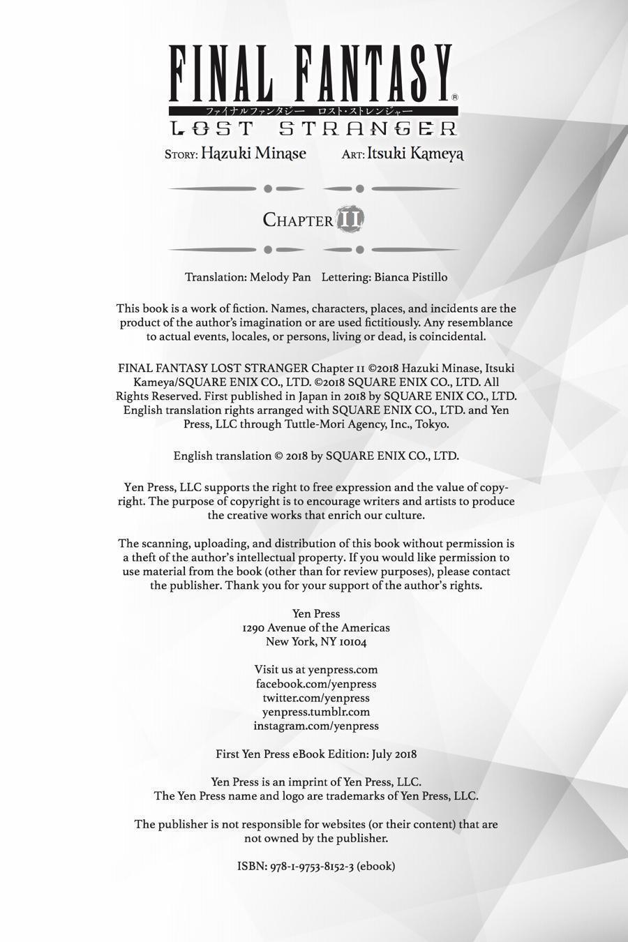 Final Fantasy Lost Stranger 11 trang 52