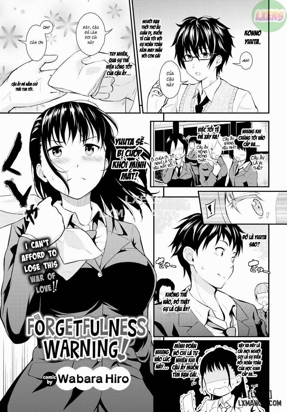 Forgetfulness Warning Oneshot trang 0