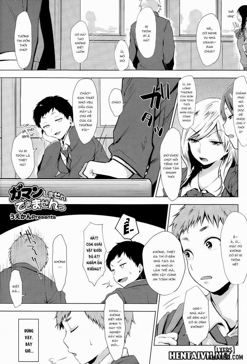 Gaman Shimasen Dekimasen Oneshot trang 0