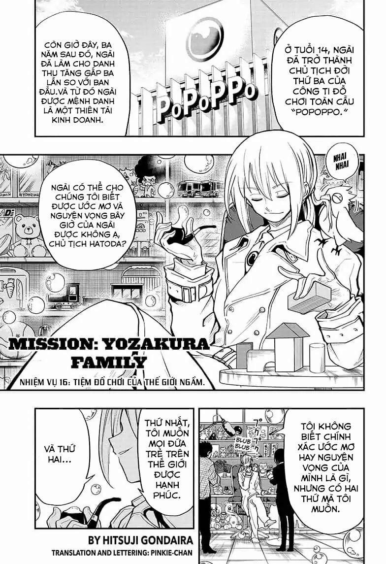 Gia Tộc Điệp Viên Yozakura 16 trang 1