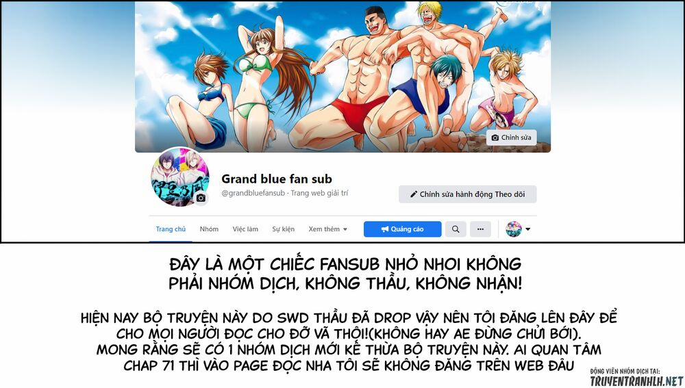 Grand Blue - Cô Gái Thích Lặn Chương 69 Trang 1