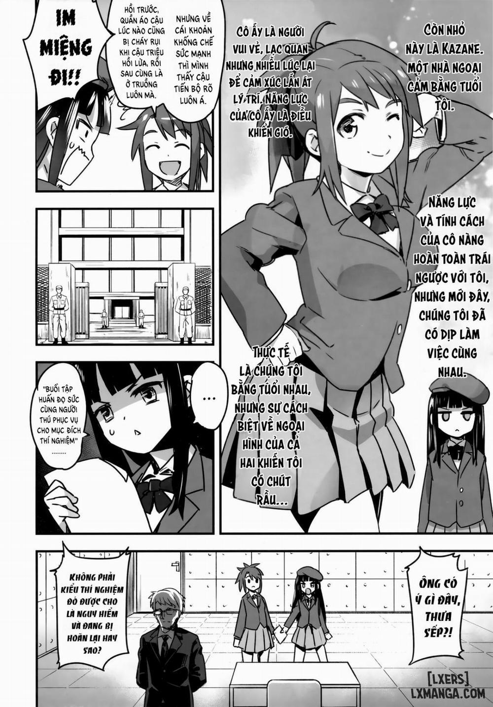 Hadakahime Honoka San Kyodai Osubuta vs Chounouryoku Shoujo! Chương Oneshot Trang 9