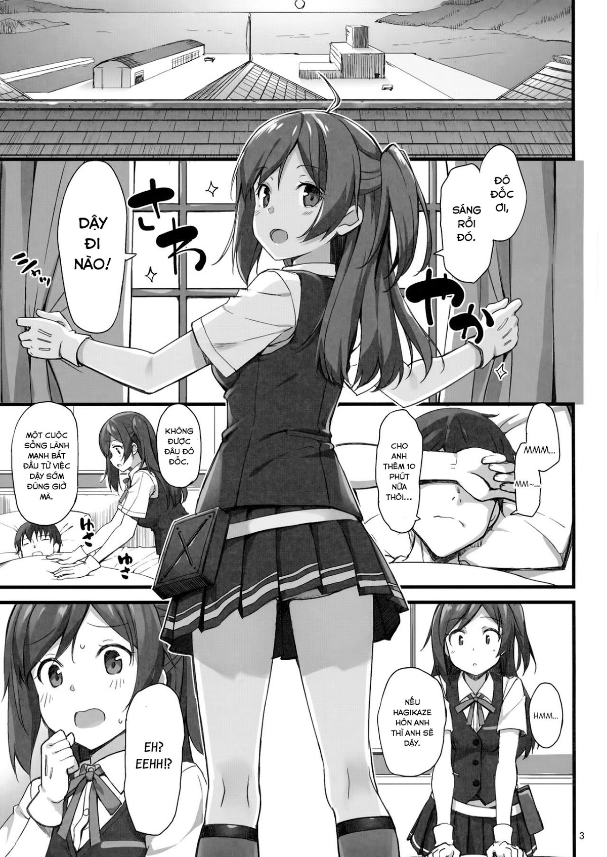 Hagikaze No Shiawase Morning Call (Kantai Collection) Chương Oneshot Trang 3