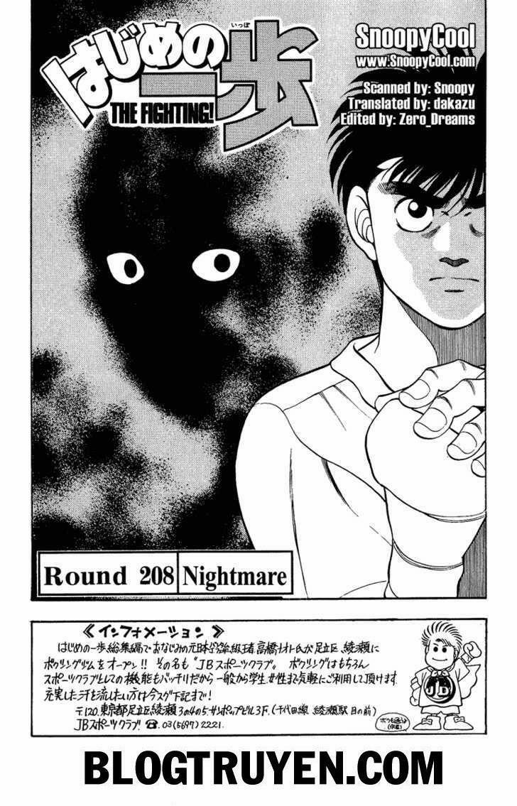 Hajime No Ippo 208 trang 1
