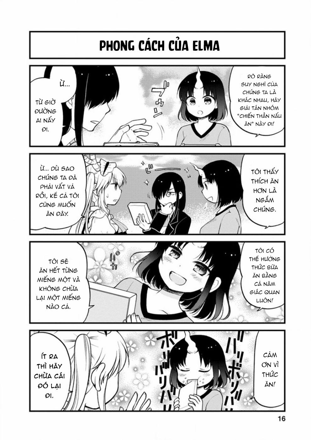 Hầu Gái Rồng Nhà Kobayashi: Nhật Ký Công Sở Của Elma 0 "Elma và đồ ăn nhà làm" trang 12