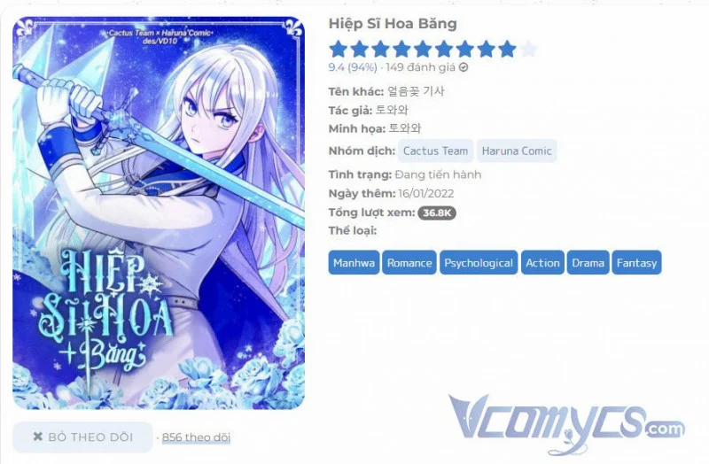 Hiệp Sĩ Hoa Băng 23 trang 2