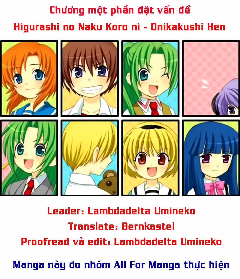 Higurashi No Naku Koro Ni – Onikakushi Hen Chương 1 1 Trang 1