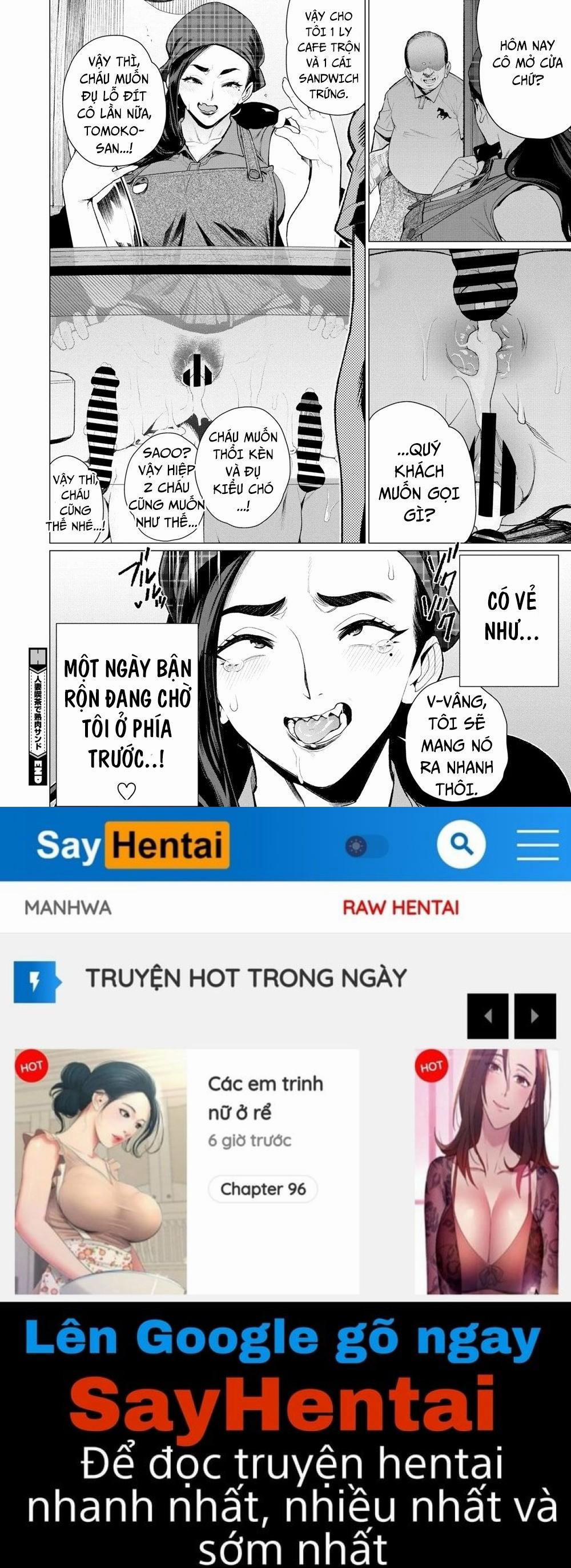 Hitoduma Kissa de juku niku Sando Oneshot trang 22