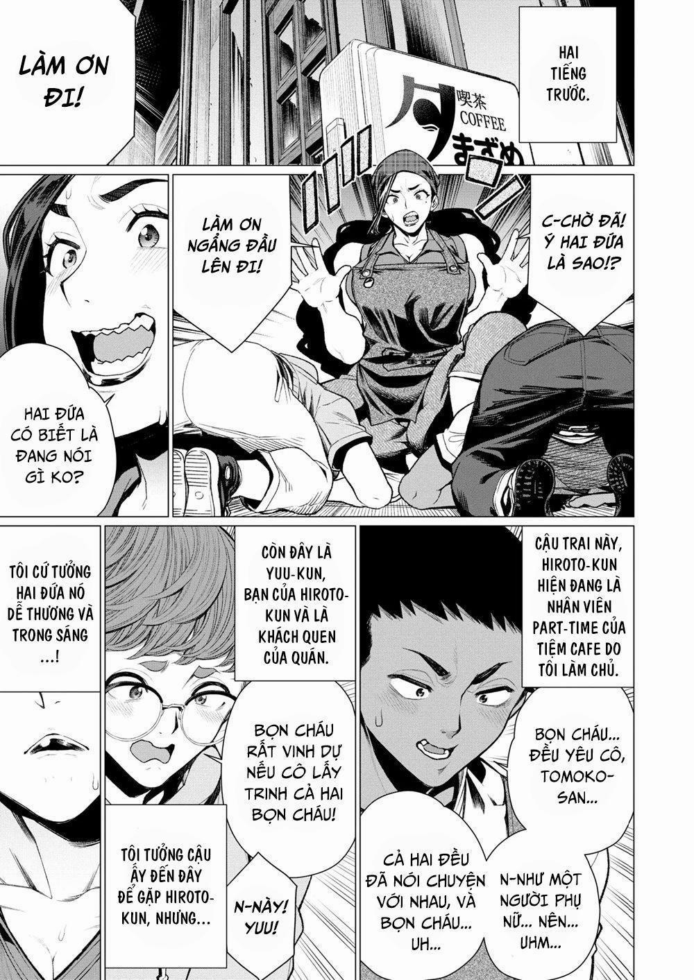 Hitoduma Kissa de juku niku Sando Oneshot trang 3