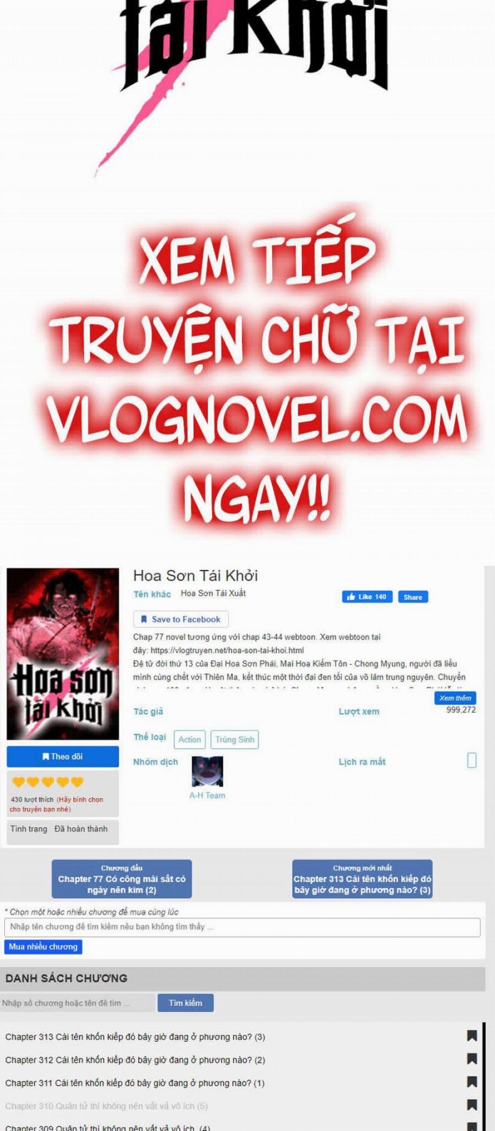 Hoa Sơn Tái Khởi 57 trang 119