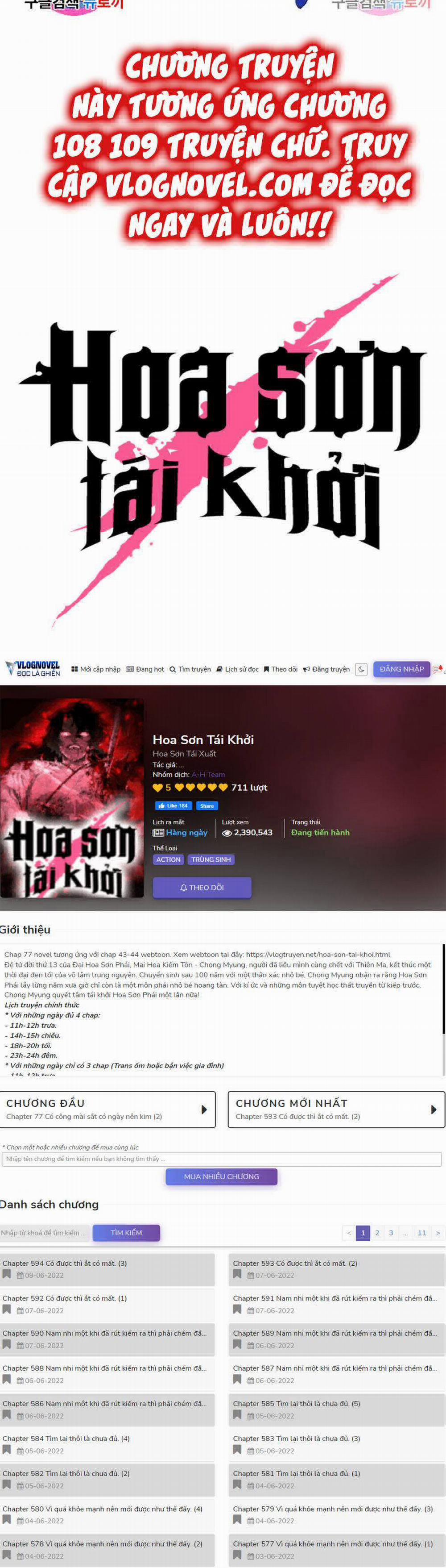 Hoa Sơn Tái Khởi 67 trang 119