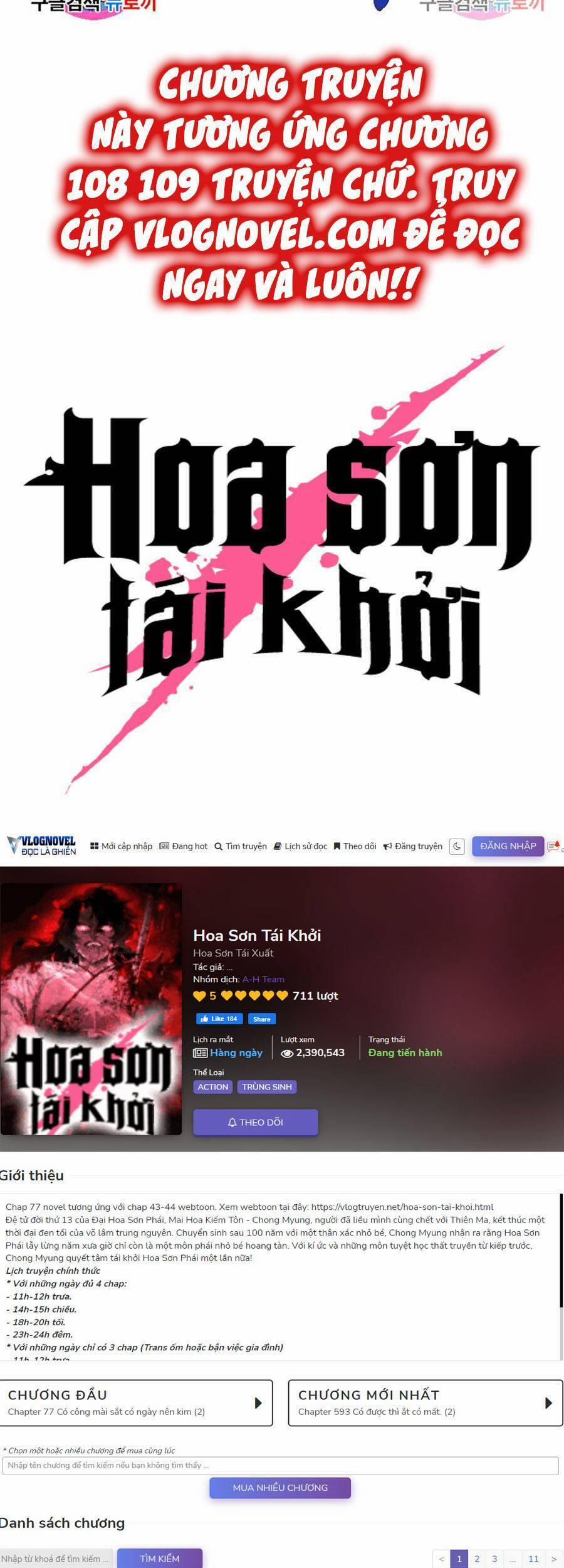 Hoa Sơn Tái Xuất | Hoa Sơn Tái Khởi 67 trang 120