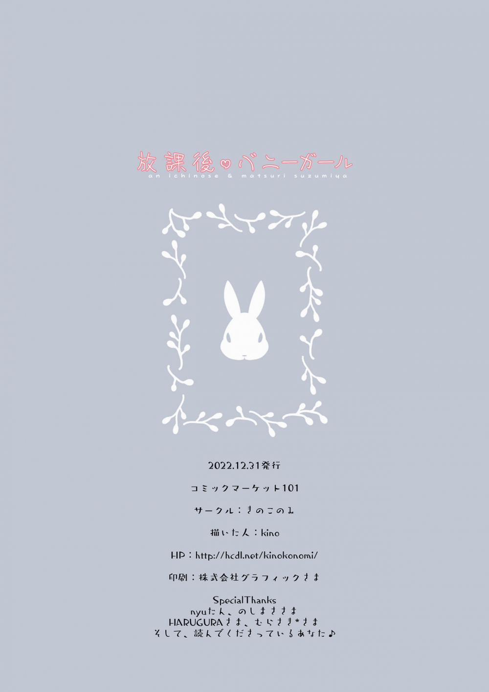 Houkago Bunnygirl - An Ichinose & Matsuri Suzumiya Oneshot trang 19